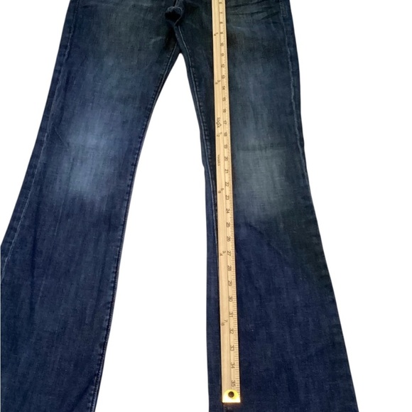 Express Jeans Womens 19 Bootcut Distressed Embroidered Juniors Size Approx 10 - Picture 3 of 8